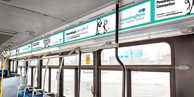 Parenting Now Transit Signage