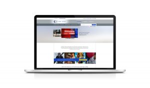 C3 Pure Fibre website home page on a Macbook
