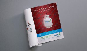Clean Gas advertisement in a magazine