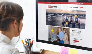 Wolseley PRO Pipeline Blog home page preview on a desktop