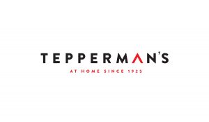 Tepperman's lettermark on white background